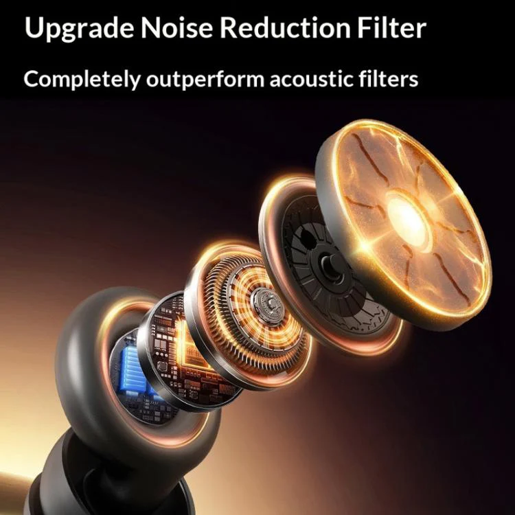 3pairs /Box Noise Reduction Sleep Filter Ring Earplugs(Beige) - Image 4