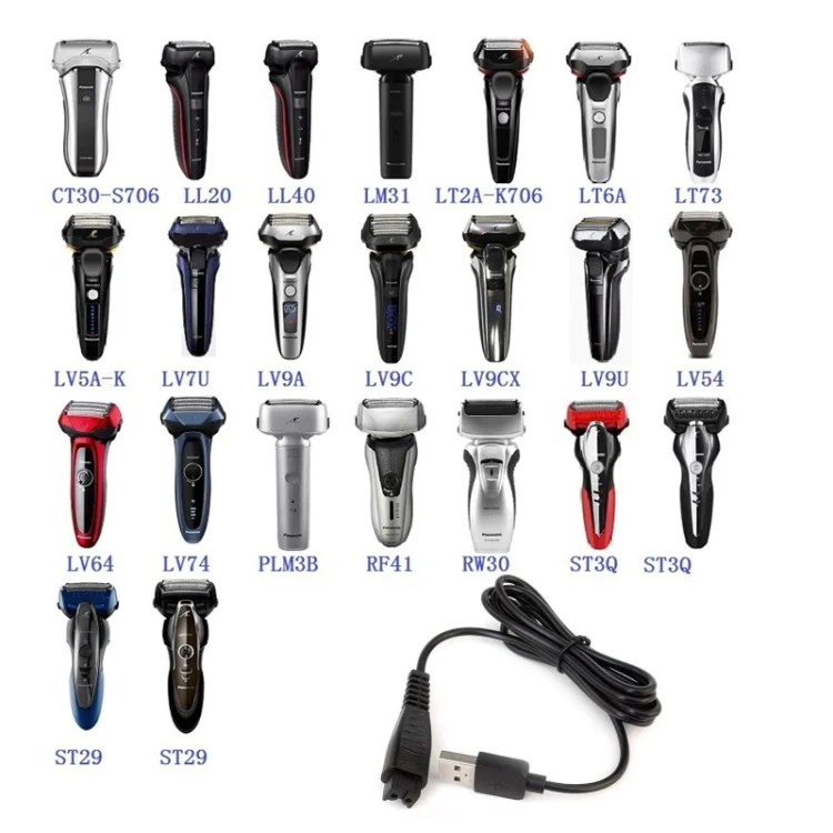 3pcs 4.8V 1.25A USB Charging Cable for Panasonic Electric Shaver ES-LM31 ES-PLM3B - Image 4