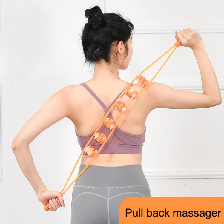 3PCS Plastic Back Puller Shoulder Waist Back Manual Roller Massager, Style: Three Wheels (Yellow) - Image 6