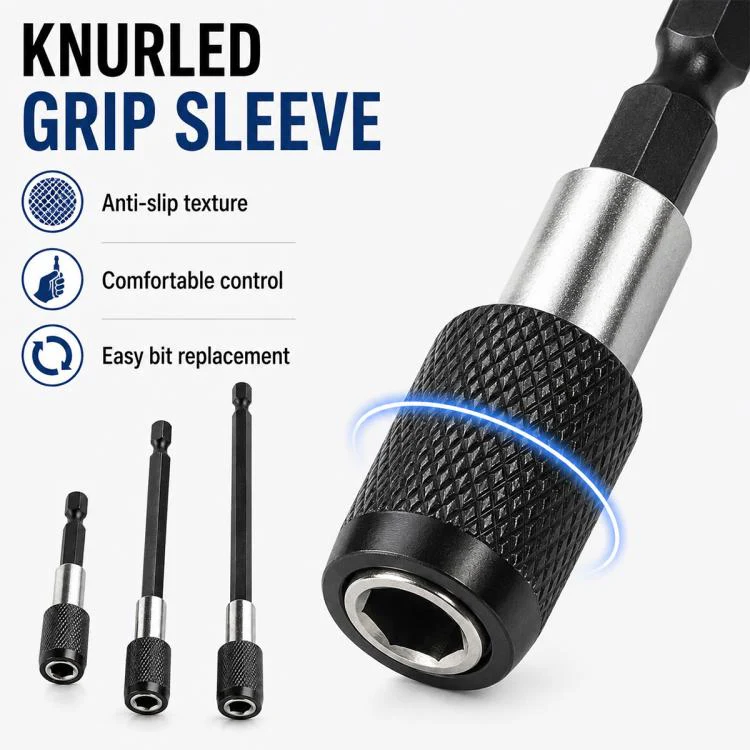 3pcs / Set Hexagonal Electric Drill Driver Extension Quick Conversion Bits(60+100+150mm) - Image 7