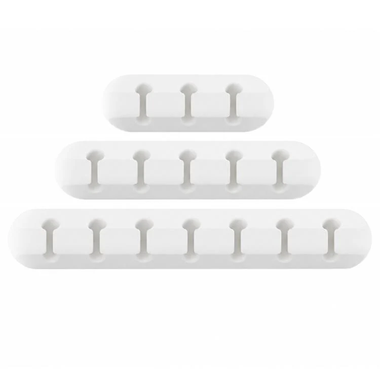 3pcs / Set Silicone Cable Storage Organizer Holder(White) - Image 2
