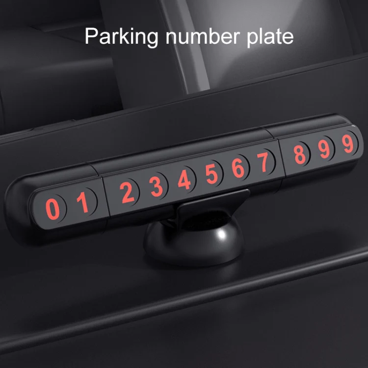 3R-2166 3 in 1 Multifunctional Car Parking Number Plate with Safety Hammer + Cutting Seat Belt - Image 7