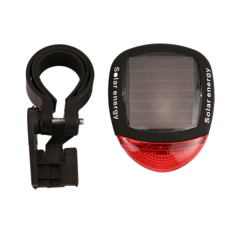 4 Flash Mode Available Solar Energy Rechargeable Bicycle Tail Light with 2 Red LED - Image 5