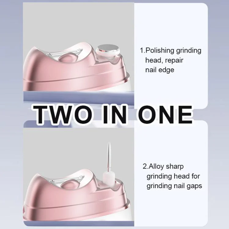 4-in-1 Electric Nail Clipper, Grinder, Polisher & UV Dryer Rechargeable Multifunctional Nail Care Kit(M8 White) - Image 4