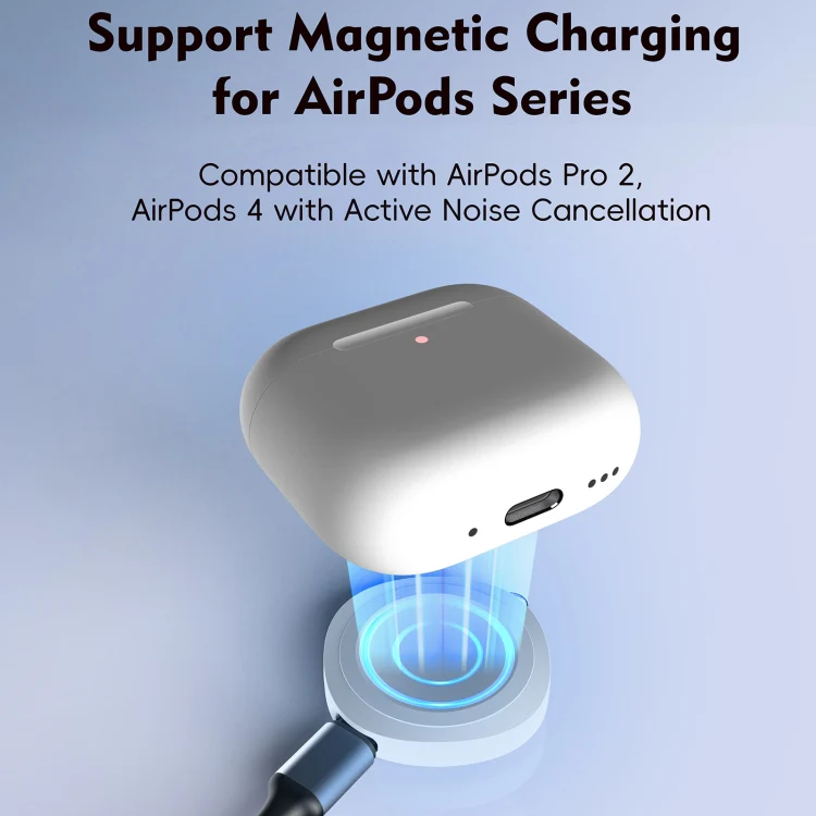 4 in 1 Portable Smart Watch Magnetic Wireless Charger(Black) - Image 8