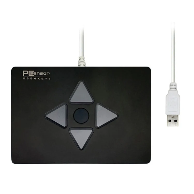 4 Keys Medical Equipment Testing Custom One-key Combo Shortcut Keyboard, Cable Length: 1.5m(Black)