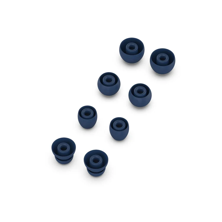 4 Pairs Wireless Earphone Replaceable Silicone Ear Cap Earplugs for Huawei FreeBuds 4i / FreeLace Pro / Active Noise Canceling Earphones 3(Blue) - Image 3