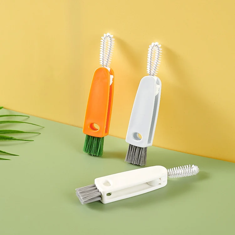 4 PCS 3 in 1 Cup Cleaning Brush Pacifier Gap Interior Brush(White) - Image 2