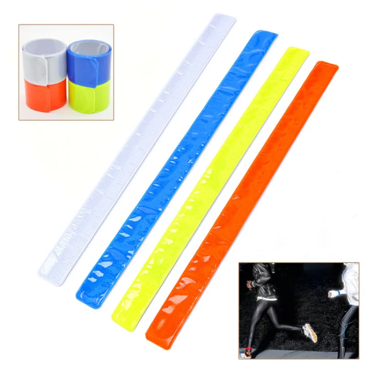 4 PCS Bike Bicycle Cycling Band Arm Leg Pant Reflective Strap Belt Safety Reflector(Yellow) - Image 3