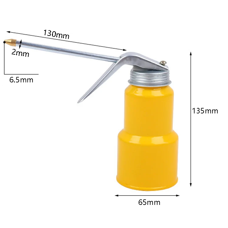 4 PCS CY-0085 Home Long Mouth Injection Device Machine Oil Pot Manual Lubrication Gear Oil Filler, Style: Metal 300ml - Image 2