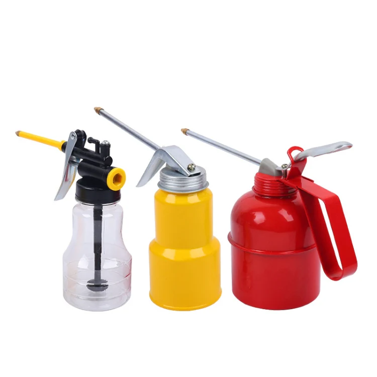 4 PCS CY-0085 Home Long Mouth Injection Device Machine Oil Pot Manual Lubrication Gear Oil Filler, Style: Metal 300ml - Image 5