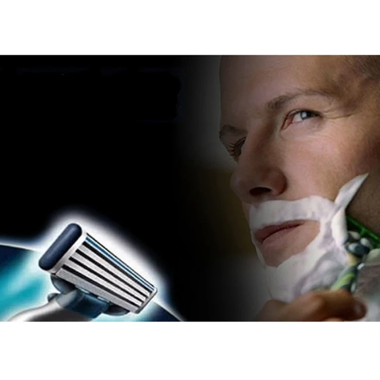 4 PCS Face Care Barber Shaving Razor Blade Refills Replacement Kit for Man - Image 5