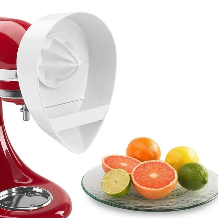 4-Piece Citrus Juicer Attachment Set for KitchenAid Stand Mixers Includes Reamer, Pulp Filter Basket & Base - Image 2