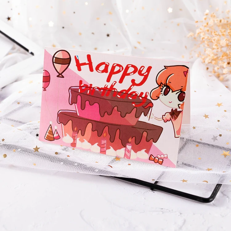 40 PCS Hand Drawn Children Birthday Card(17)