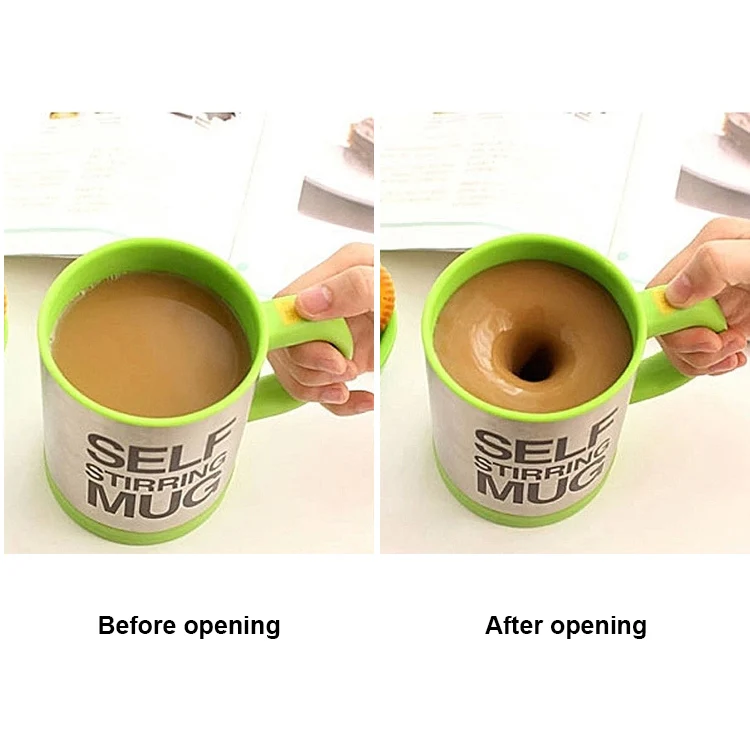400ml Mugs Automatic Electric Self Stirring Mug Cup Coffee Milk Mixing Mug Smart Stainless Steel Juice Mix Cup Drinkware(Yellow) - Image 8