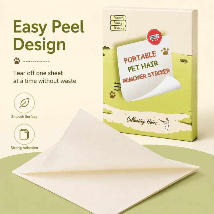 40pcs/Pack 10x7.8cm Portable Mini Pocket Disposable Lint Remover Stickers - Image 5