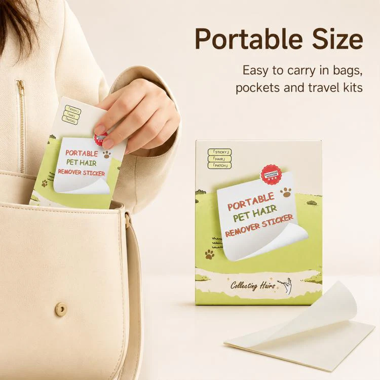40pcs/Pack 10x7.8cm Portable Mini Pocket Disposable Lint Remover Stickers - Image 9