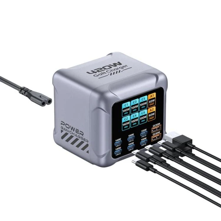 420W GaN Super Fast Charging Multi-Port Charger(UK Plug)