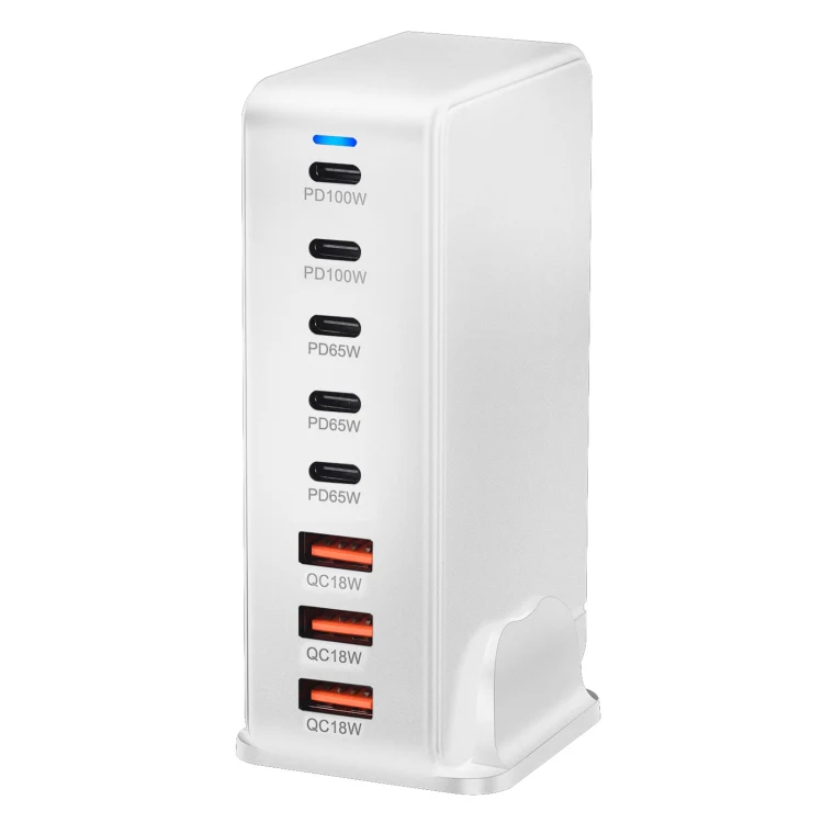 440W GaN USB Power Adapter Travel Charger with 3 x USB, 5 x PD Port, Plug:AU Plug(White) - Image 2
