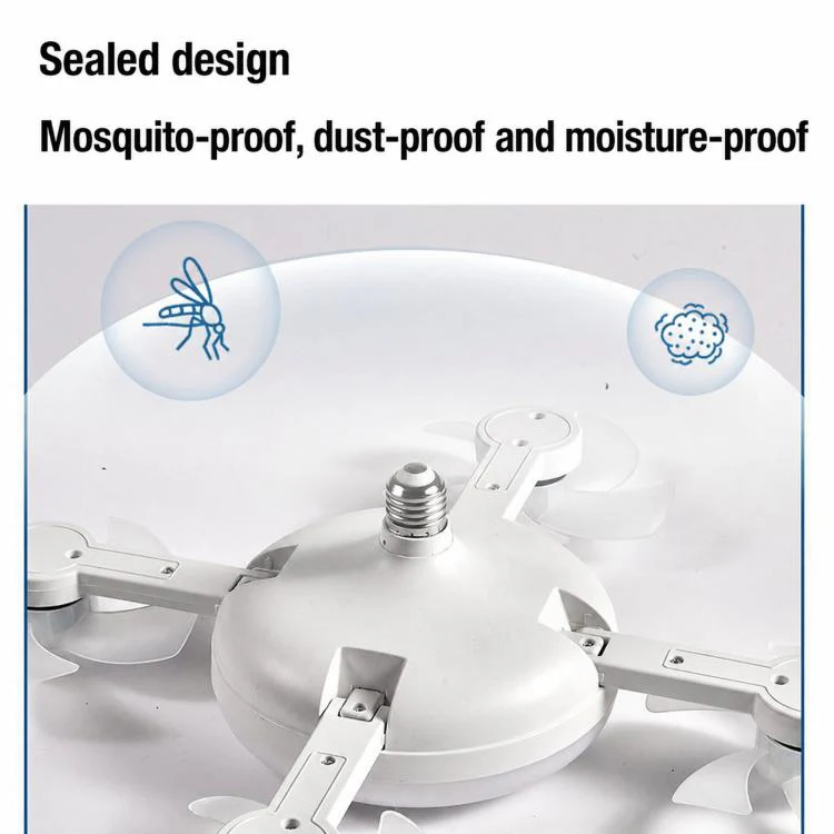 45cm 3-Head E27 Screw Base Ceiling Fan Light High Air Volume Quiet Fan Lamp For Living Room - Image 7