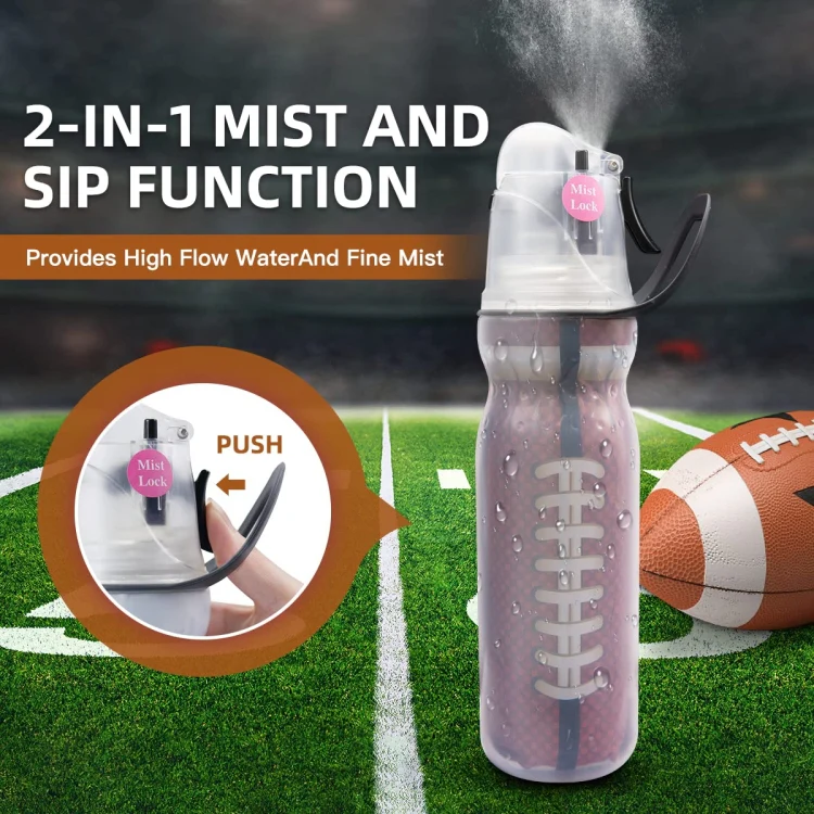 470ml Summer Outdoor Sports Training Spray Cooling Water Cup, Color: Camouflage Green 3-layers - Image 5