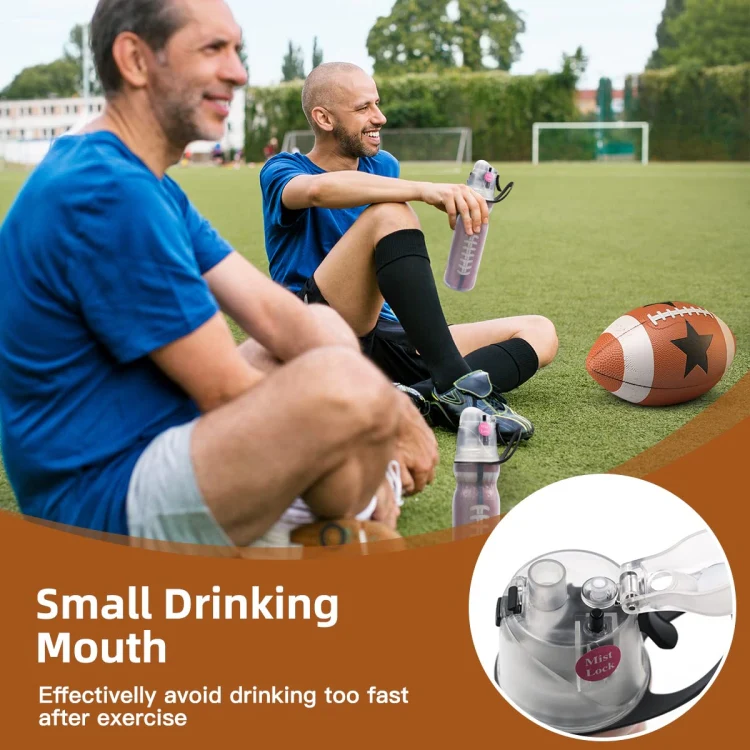 470ml Summer Outdoor Sports Training Spray Cooling Water Cup, Color: Camouflage Green 3-layers - Image 7