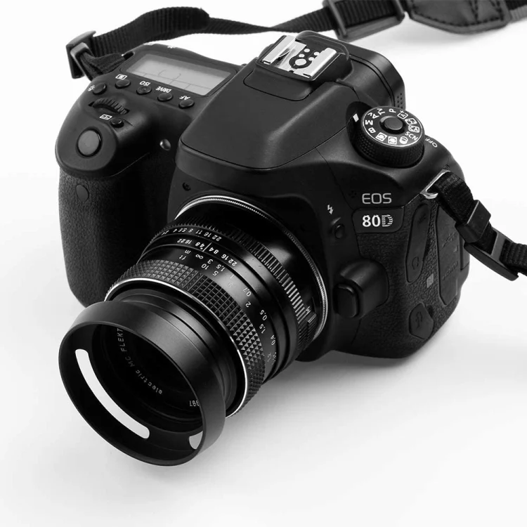 49mm Metal Vented Lens Hood for Leica(Black) - Image 6