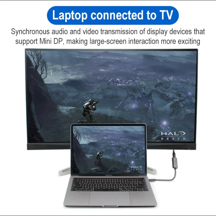4K 60Hz USB-C / Type-C Male to Mini DisplayPort Female Adapter Cable - Image 6