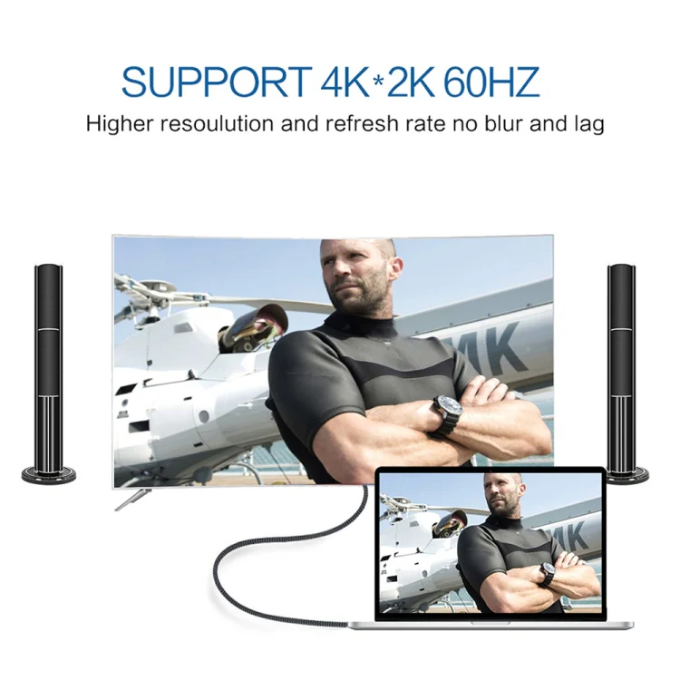 4K 60HZ USB-C / Type-C to DisplayPort Cable, Cable Length: 1.8m - Image 5