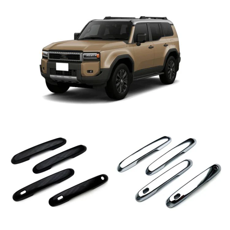 4pcs For Toyota Prado 2024 Car Door Handle Decorative Protective Cover(Electroplated Mirror Surface) - Image 2