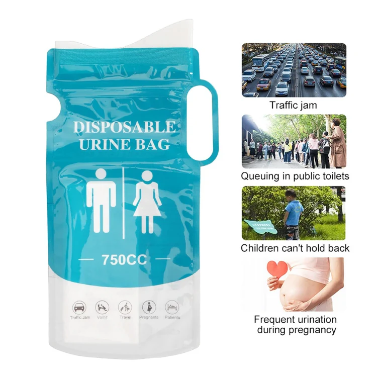 4pcs /Pack Car Disposable Emergency Rapid Coagulation Urine Bag Traffic Jam Pee Bag(13x27cm) - Image 9