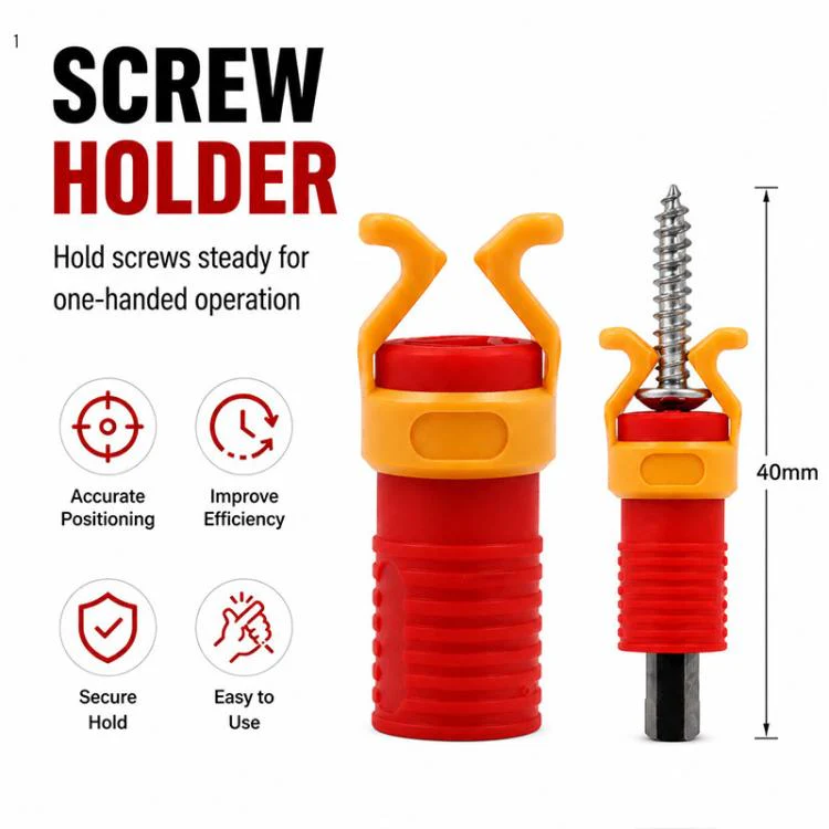 4pcs Screw Plastic Fixing Holder Clamp(Red) - Image 2