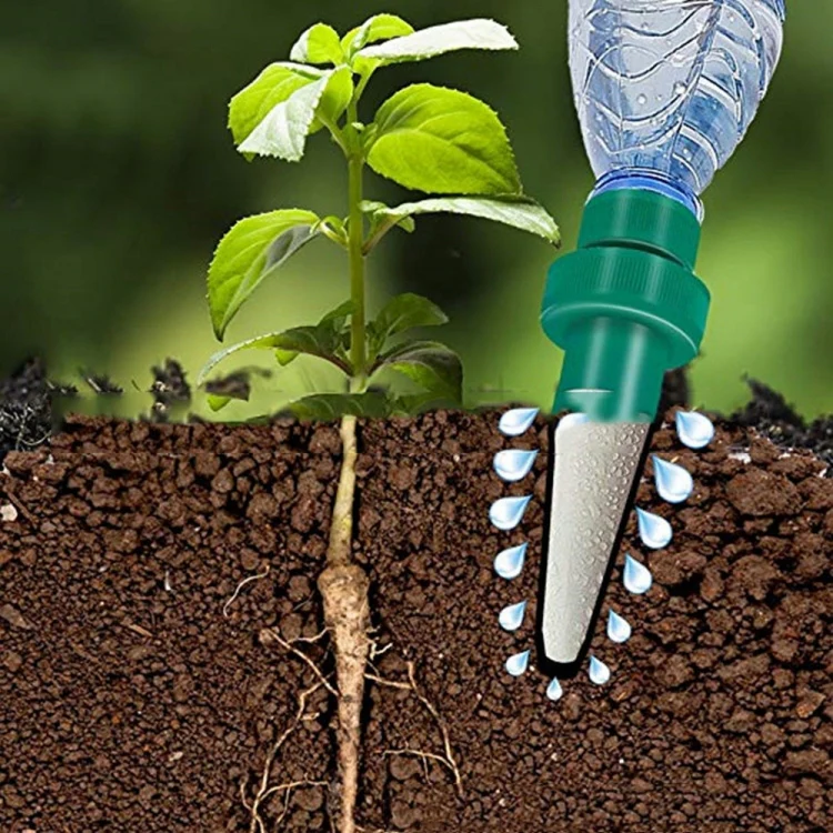 4pcs /Set Coke Bottle Ceramic Flower Watering Device Automatic Drip Irrigation - Image 5