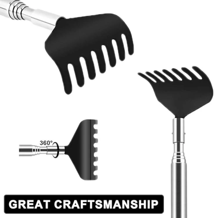 4pcs /Set Extendable Stainless Steel Long-handled Portable Handheld Back Scratcher - Image 4