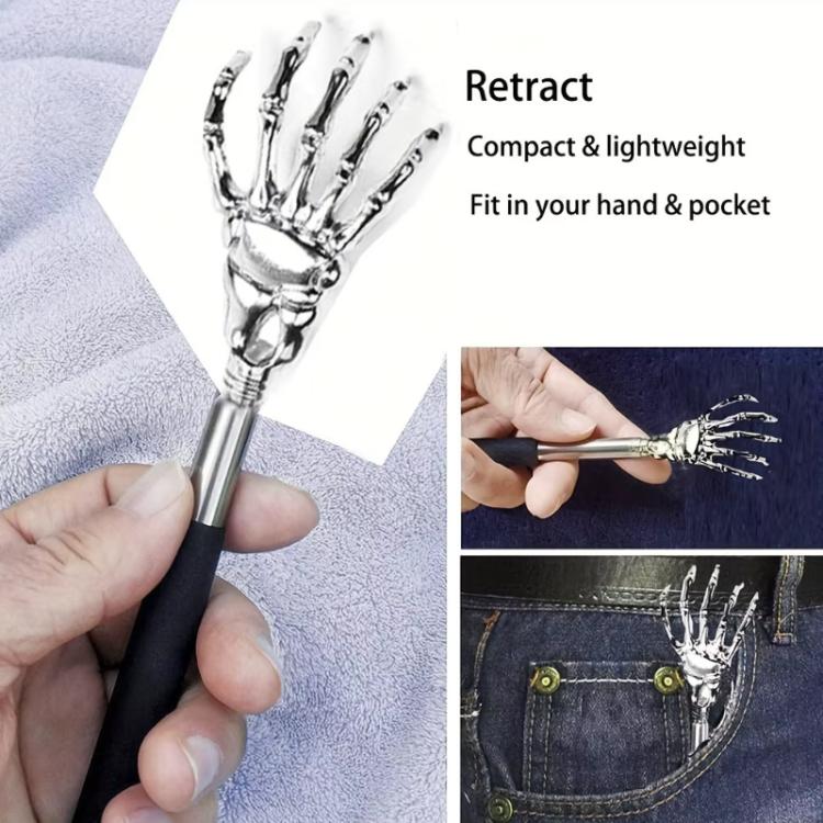 4pcs /Set Extendable Stainless Steel Long-handled Portable Handheld Back Scratcher - Image 6