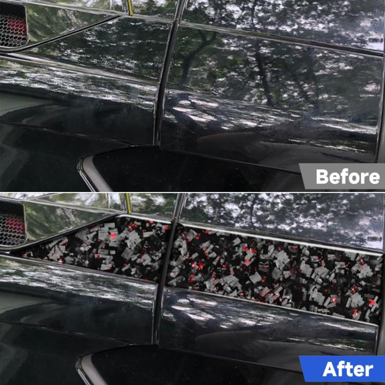 4pcs/Set Forged Gold Foil Carbon Fiber Car Roof Sides Decorative Sticker for Chevrolet Corvette C8 2020-, Left and Right Driver(Red) - Image 5