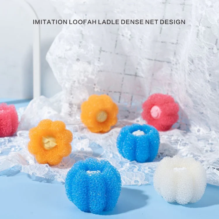 4pcs /Set Household Anti-tangle Laundry Balls Anti-knotting Laundry Cleaning Ball for Washing Machine(Yellow) - Image 3