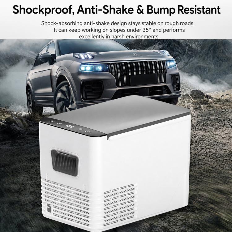 5.6L Compressor Cooling Car Fridge Large Capacity Silent Vehicle Refrigerator(White) - Image 3