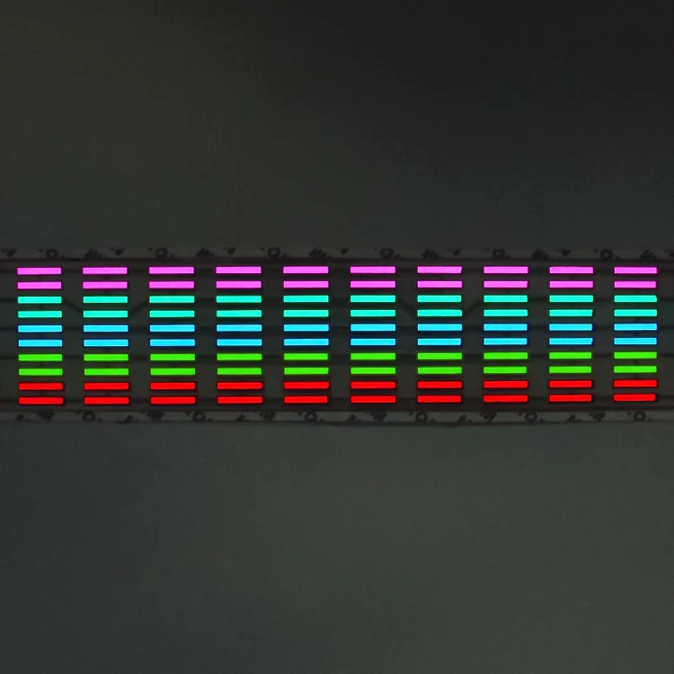 5 Colors Music Active EL Car Sticker Equalizer with Car Charger, Size: 90cm x 10cm - Image 10
