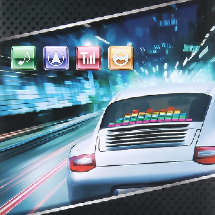 5 Colors Music Active EL Car Sticker Equalizer with Car Charger, Size: 90cm x 10cm - Image 11