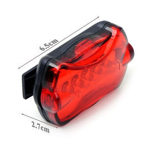 5 LED 7 Mode Bike Bicycle Rear Tail Safety Flash Light Lamp - Image 3