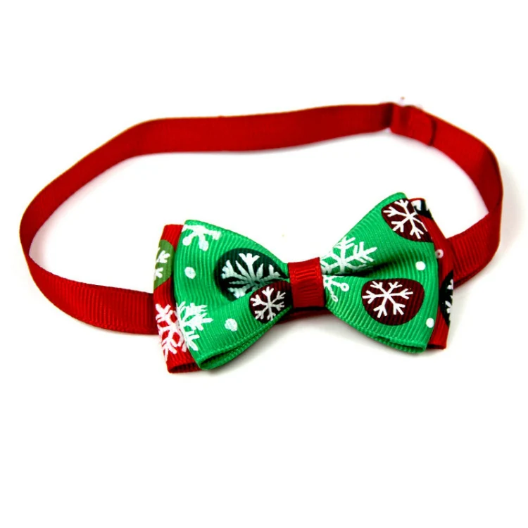 5 PCS Christmas Holiday Pet Cat Dog Collar Bow Tie Adjustable Neck Strap Cat Dog Grooming Accessories Pet Product(8x4x15cm) - Image 5