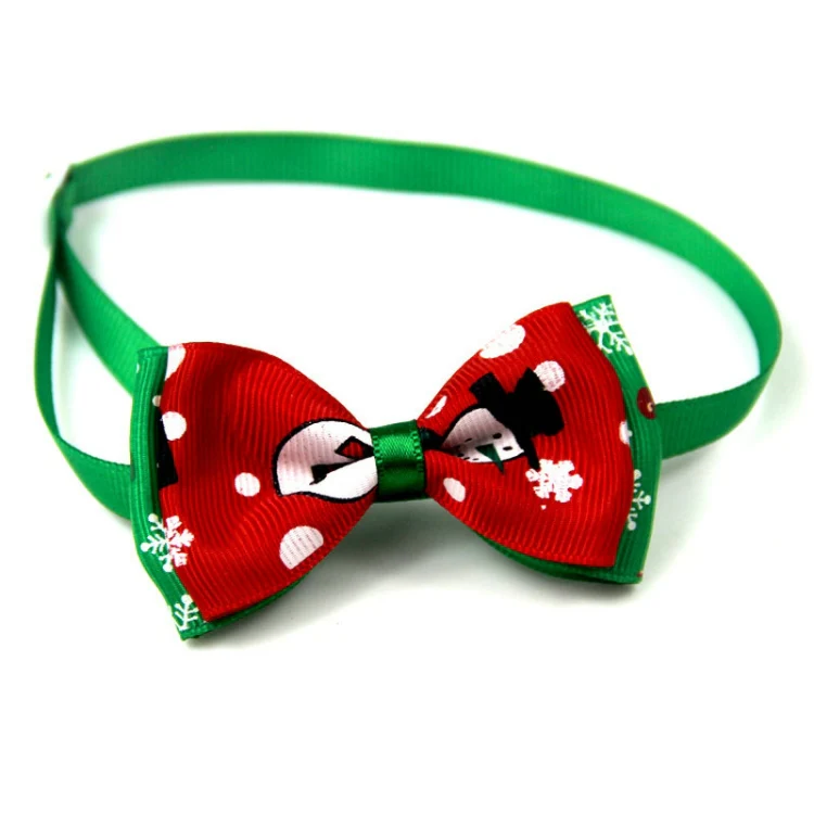 5 PCS Christmas Holiday Pet Cat Dog Collar Bow Tie Adjustable Neck Strap Cat Dog Grooming Accessories Pet Product(8x4x15cm) - Image 6