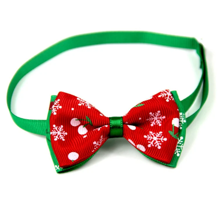 5 PCS Christmas Holiday Pet Cat Dog Collar Bow Tie Adjustable Neck Strap Cat Dog Grooming Accessories Pet Product(8x4x15cm) - Image 7