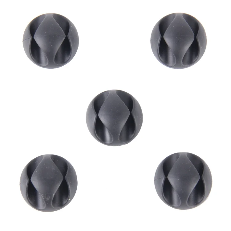 5 PCS Double Hole Cable Clips, Cable Management System and Cord Organizer Solution(Black) - Image 6