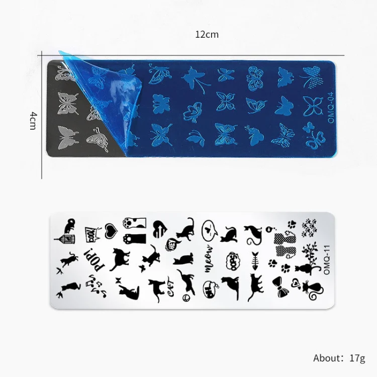 5 PCS Nail Art Print Template Nail Art Tools(OMQ-07) - Image 3