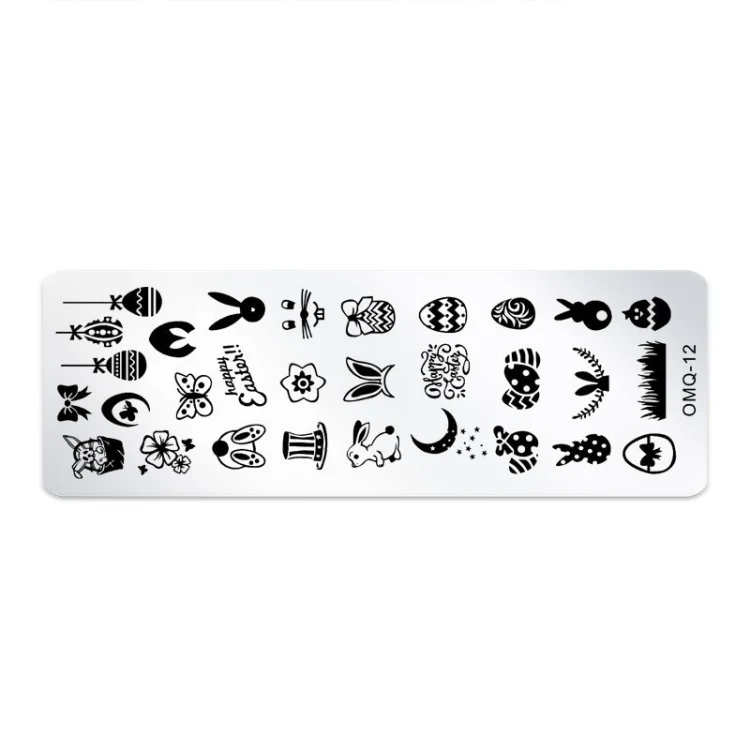 5 PCS Nail Art Print Template Nail Art Tools(OMQ-12)