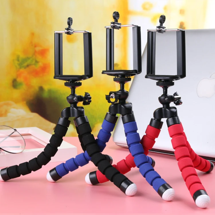 5 PCS Octopus Photography Sponge Mobile Phone Stand Portable Lazy Adjustable Vibrato Live Tripod Stand(Black) - Image 2
