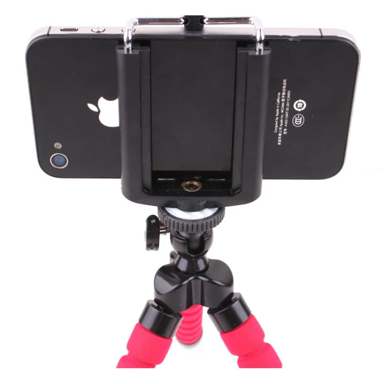 5 PCS Octopus Photography Sponge Mobile Phone Stand Portable Lazy Adjustable Vibrato Live Tripod Stand(Black) - Image 3