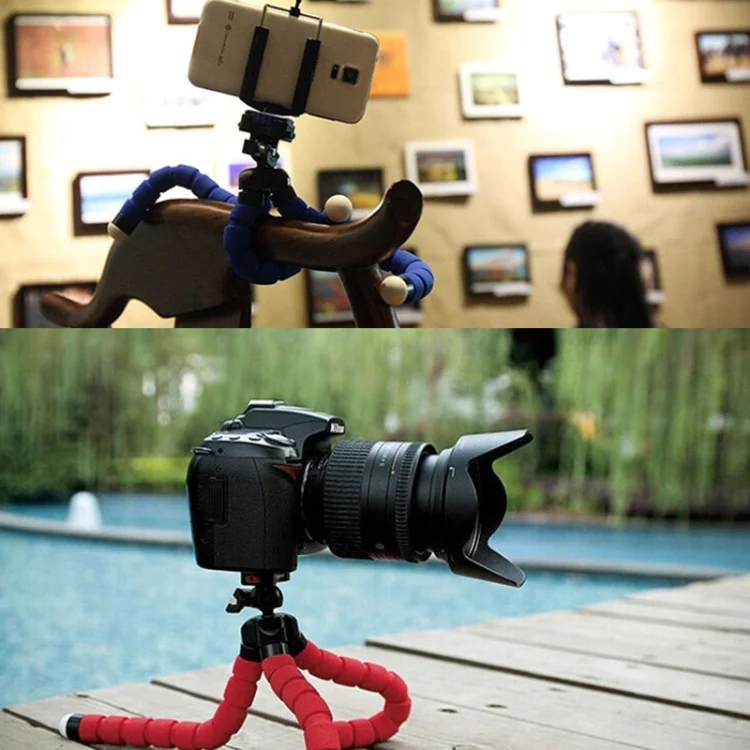 5 PCS Octopus Photography Sponge Mobile Phone Stand Portable Lazy Adjustable Vibrato Live Tripod Stand(Red) - Image 6
